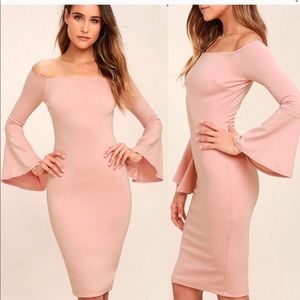Lulu’s ‘All She Wants’ Off The Shoulder Pink Dress